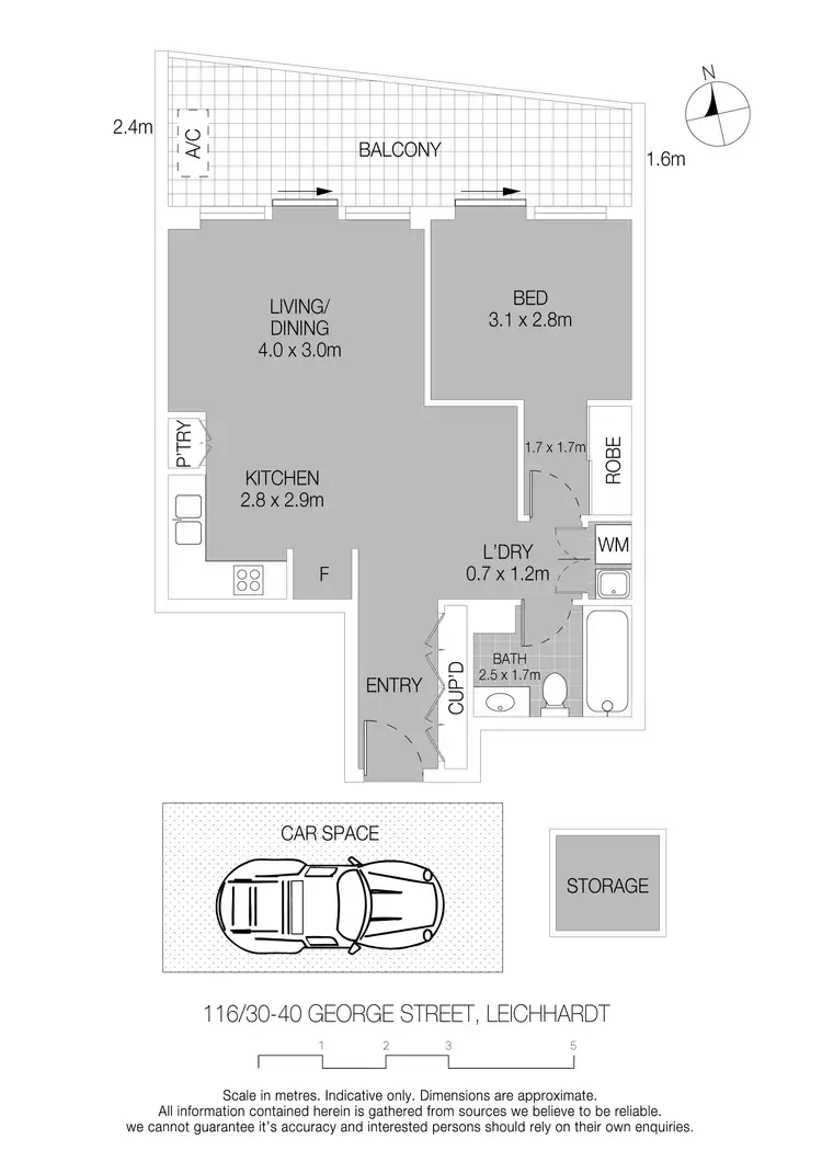 Floorplan of Homely apartment listing, 116/30-40 George Street, Leichhardt NSW 2040