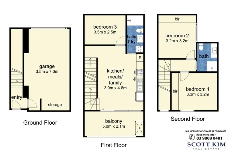 Floorplan of Homely townhouse listing, 17/7 Hay Street, Box Hill South VIC 3128