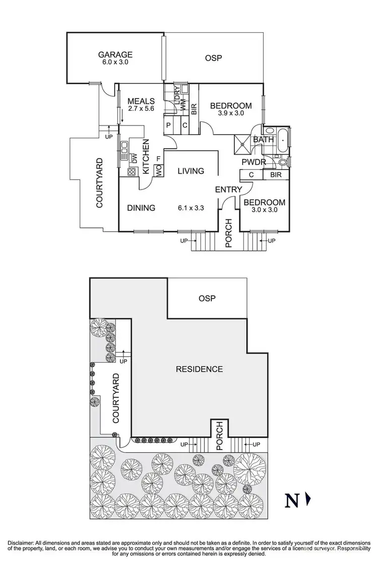 Floorplan of Homely unit listing, 1/3 Ovens Street, Box Hill North VIC 3129