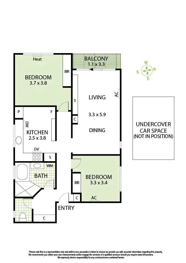 Floorplan of Homely apartment listing, 3/102 Westbury Street, Balaclava VIC 3183
