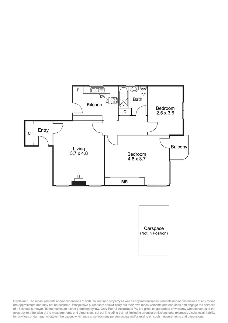 Floorplan of Homely apartment listing, 4/5 Robertson Avenue, St Kilda VIC 3182