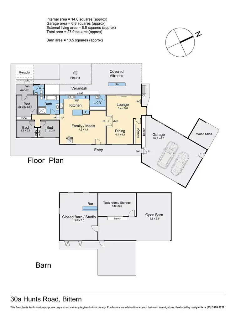 Floorplan of Homely rural property listing, 30A Hunts Road, Bittern VIC 3918