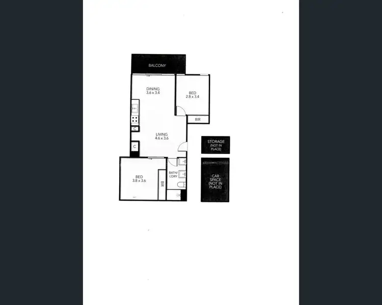 Floorplan of Homely apartment listing, 101/25 Oxford Street, North Melbourne VIC 3051