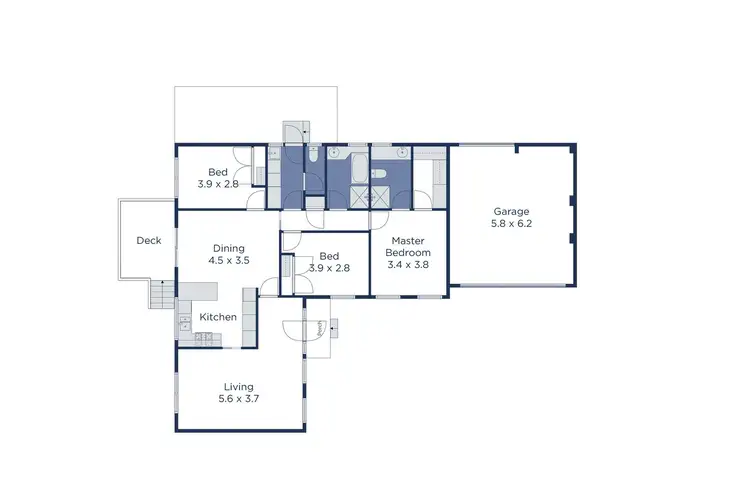 Floorplan of Homely unit listing, 2/17 Cullis Parade, Bayswater VIC 3153