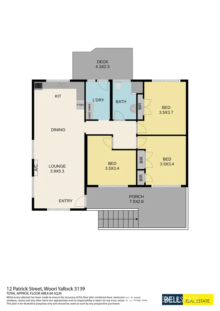 Floorplan of Homely house listing, 12 Patrick Street, Woori Yallock VIC 3139