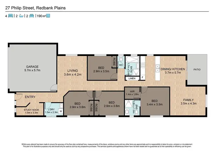 Floorplan of Homely house listing, 27 Philip Street, Redbank Plains QLD 4301
