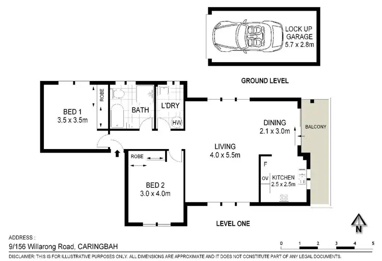 Floorplan of Homely unit listing, 9/156 Willarong Road, Caringbah NSW 2229