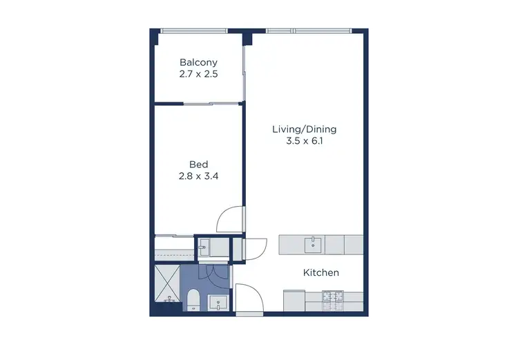 Floorplan of Homely apartment listing, 503/404 Burwood Highway, Wantirna South VIC 3152