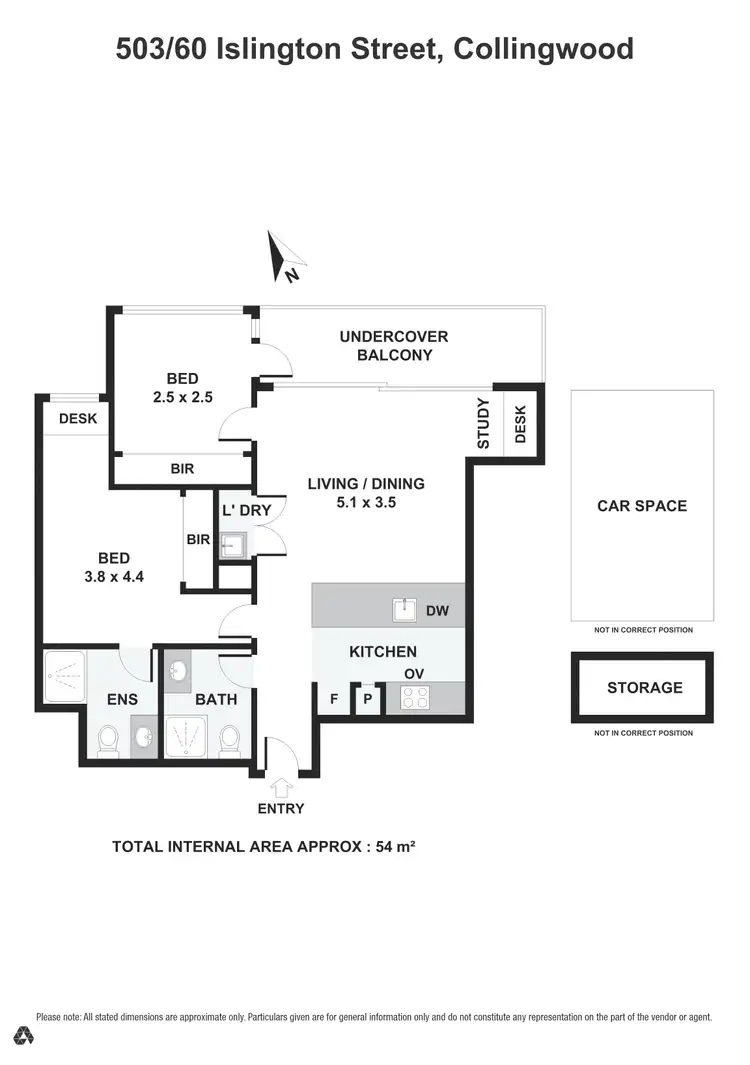 Floorplan of Homely apartment listing, 503/60 Islington Street, Collingwood VIC 3066