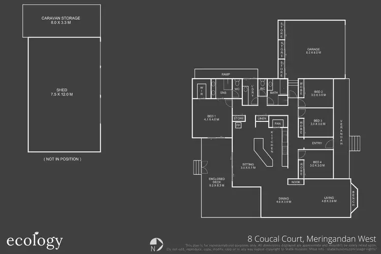 Floorplan of Homely house listing, 8 Coucal Court, Meringandan West QLD 4352