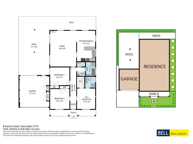 Floorplan of Homely house listing, 8 Sacha Court, Yarra Glen VIC 3775