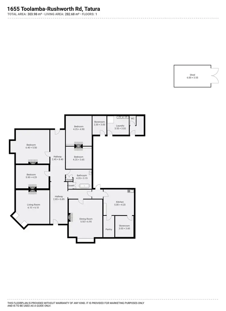 Floorplan of Homely house listing, 1655 Toolamba Rushworth Road, Tatura VIC 3616