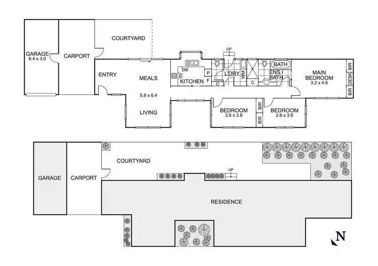 Floorplan of Homely unit listing, 2/167 Nepean Highway, Aspendale VIC 3195