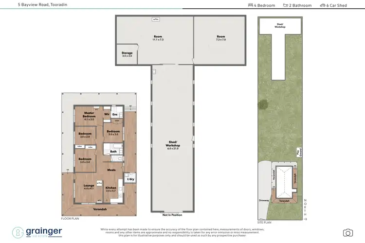 Floorplan of Homely house listing, 5 Bayview Road, Tooradin VIC 3980