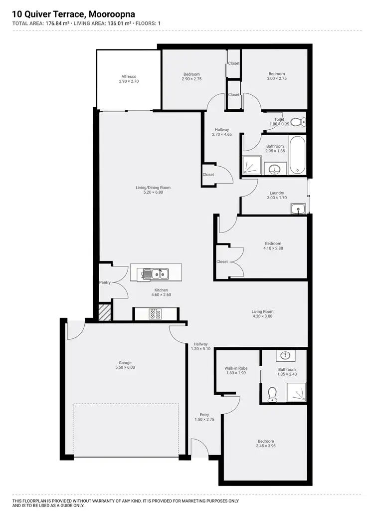 Floorplan of Homely house listing, 10 Quiver Terrace, Mooroopna VIC 3629