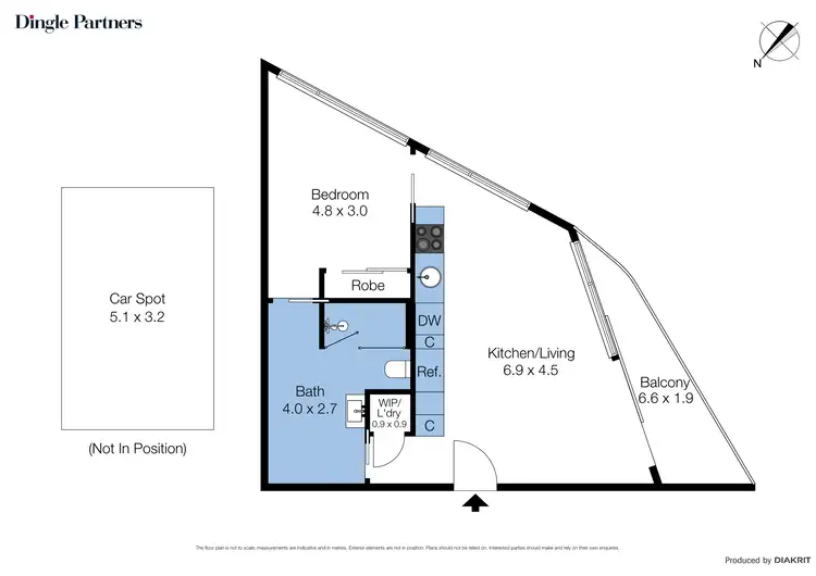 Floorplan of Homely apartment listing, 517/300 Swanston Street, Melbourne VIC 3000