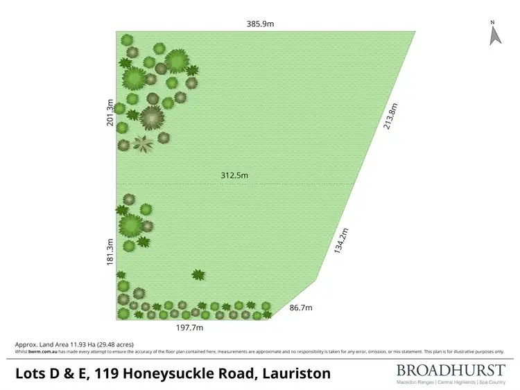Floorplan of Homely land listing, LOT CA 6 & CA 7, 119 Honeysuckle Road, Lauriston VIC 3444