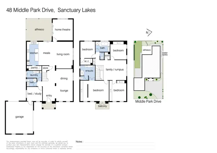 Floorplan of Homely house listing, 48 Middle Park Drive, Sanctuary Lakes VIC 3030