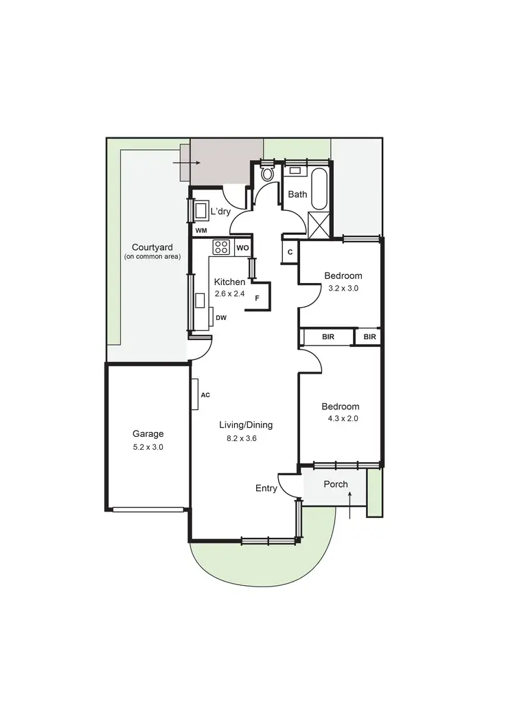 Floorplan of Homely unit listing, 4/28 Royal Avenue, Glen Huntly VIC 3163
