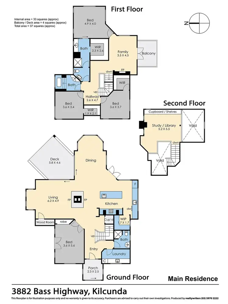 Floorplan of Homely rural property listing, 3882 Bass Highway, Kilcunda VIC 3995