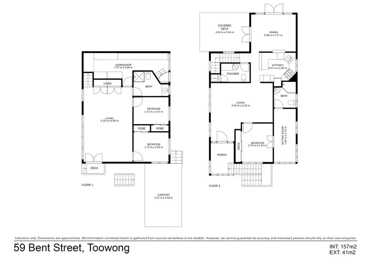 Floorplan of Homely house listing, 59 Bent Street, Toowong QLD 4066