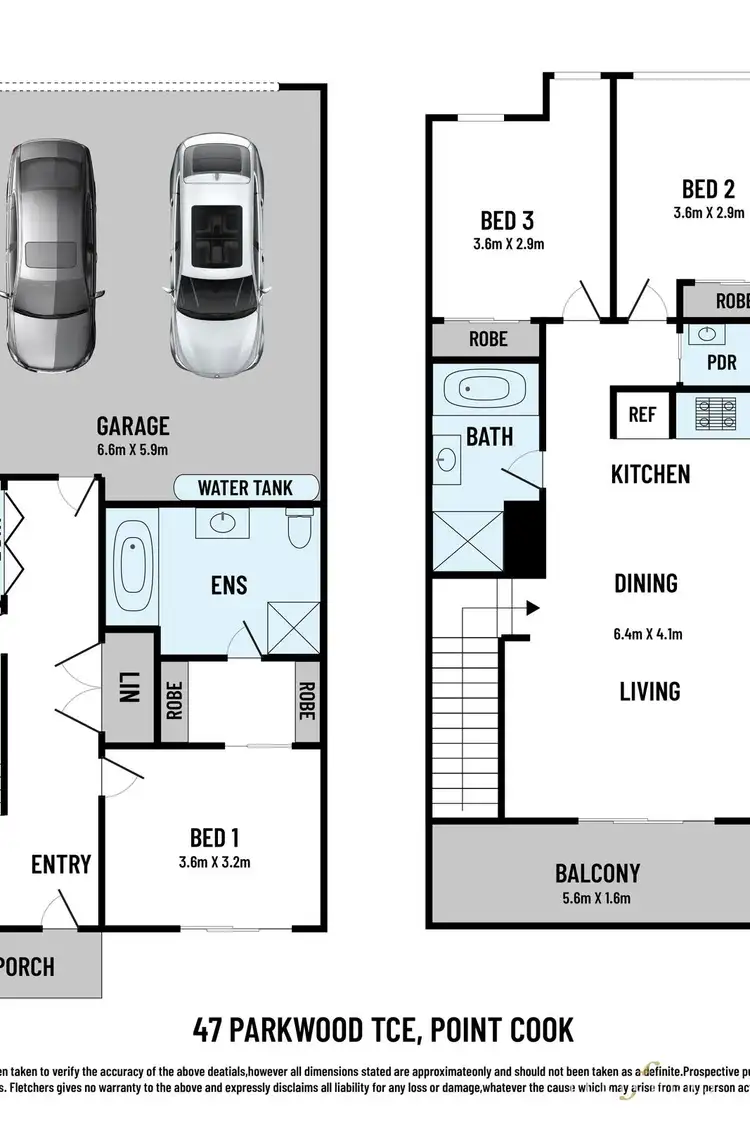 Floorplan of Homely townhouse listing, 47 Parkwood Terrace, Point Cook VIC 3030