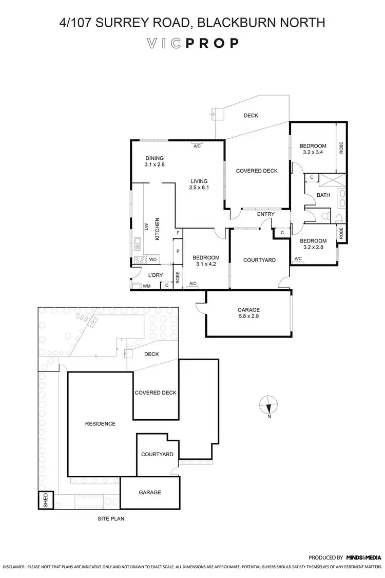 Floorplan of Homely unit listing, 4/107 Surrey Road, Blackburn North VIC 3130