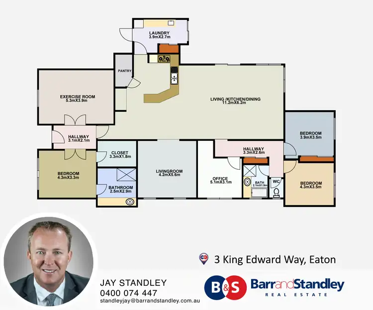 Floorplan of Homely house listing, 3 King Edward Way, Eaton WA 6232