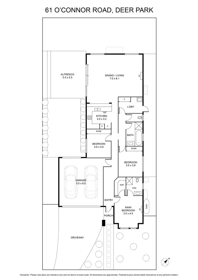Floorplan of Homely house listing, 61 Oconnor Road, Deer Park VIC 3023