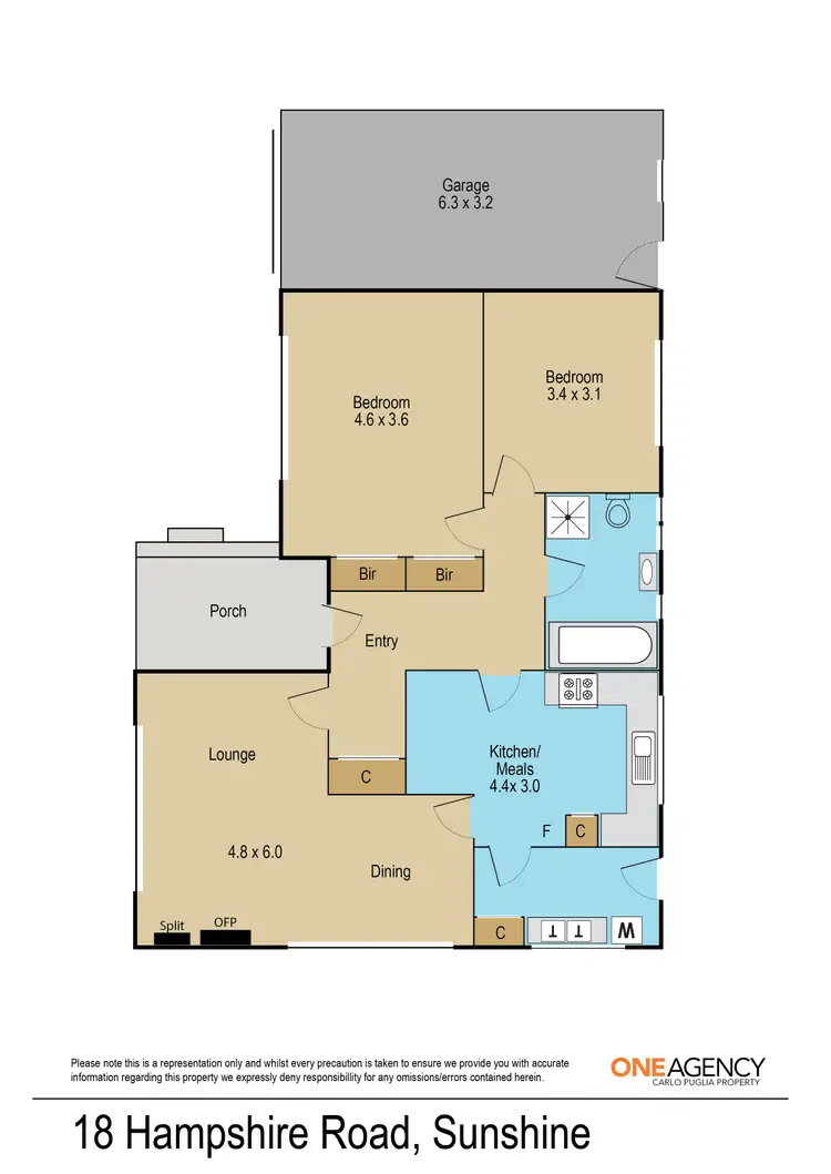 Floorplan of Homely house listing, 18 Hampshire Road, Sunshine VIC 3020