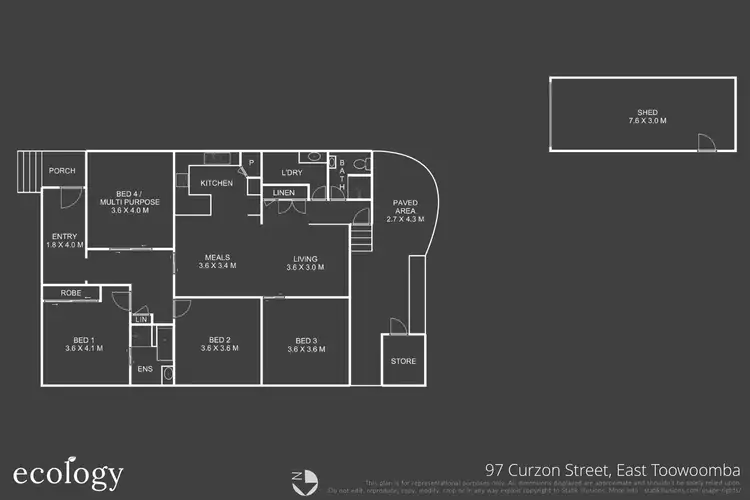 Floorplan of Homely house listing, 97 Curzon Street, East Toowoomba QLD 4350