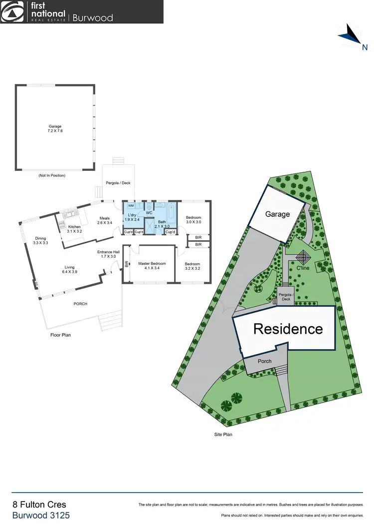 Floorplan of Homely house listing, 8 Fulton Crescent, Burwood VIC 3125