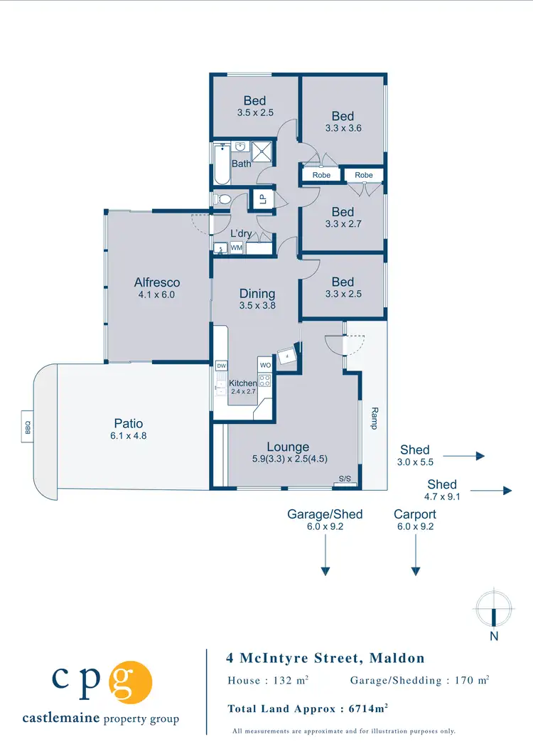 Floorplan of Homely house listing, 4 Mcintyre Street, Maldon VIC 3463