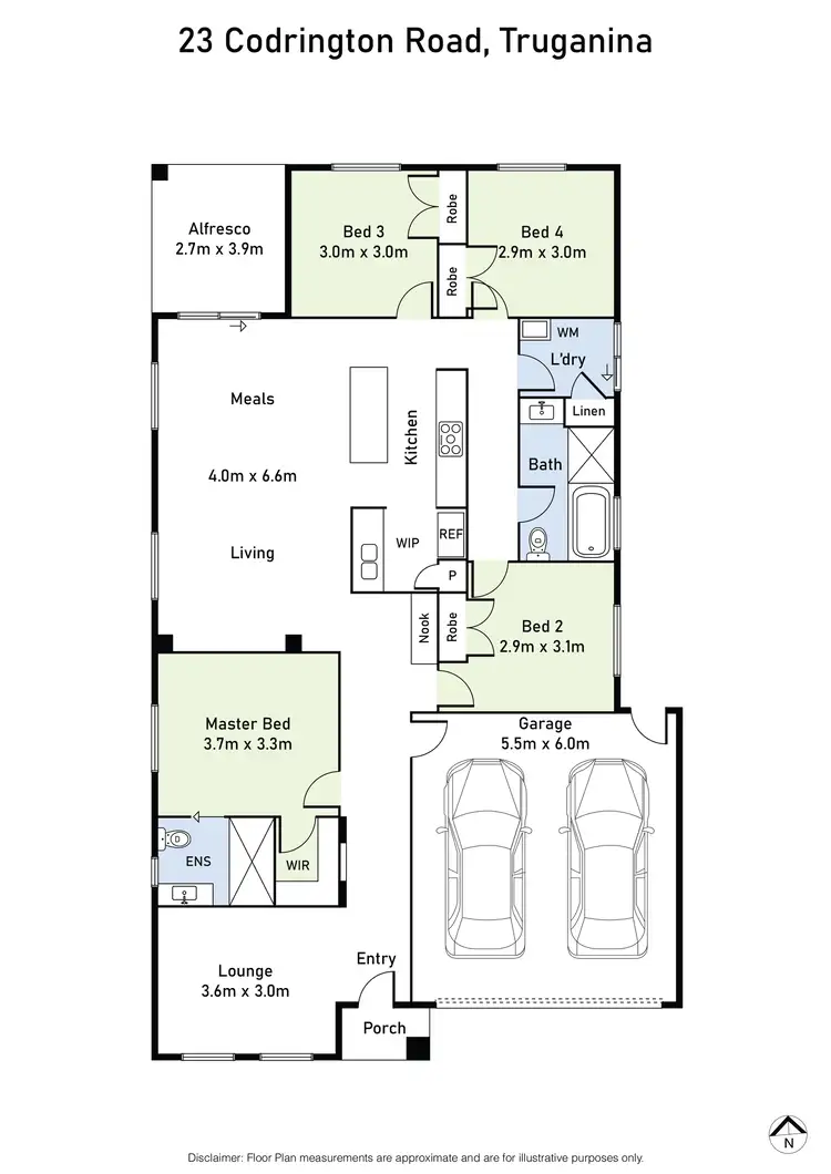 Floorplan of Homely house listing, 23 Codrington Road, Truganina VIC 3029