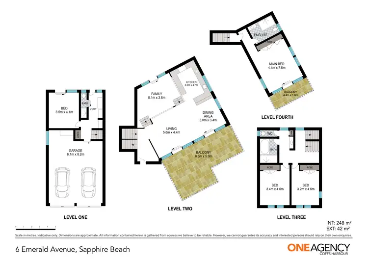 Floorplan of Homely house listing, 6 Emerald Avenue, Sapphire Beach NSW 2450