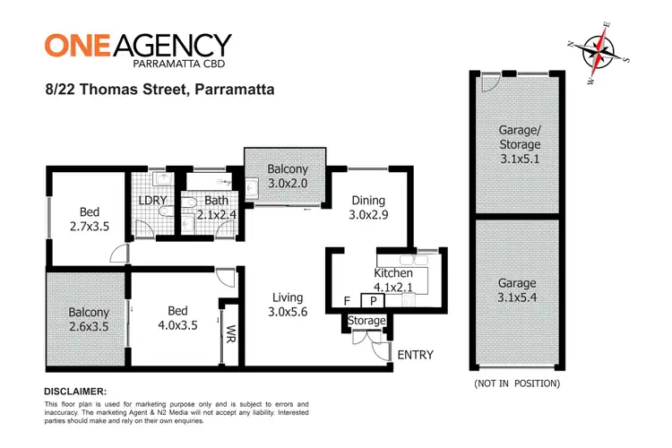 Floorplan of Homely unit listing, 8/22-24 Thomas Street, Parramatta NSW 2150