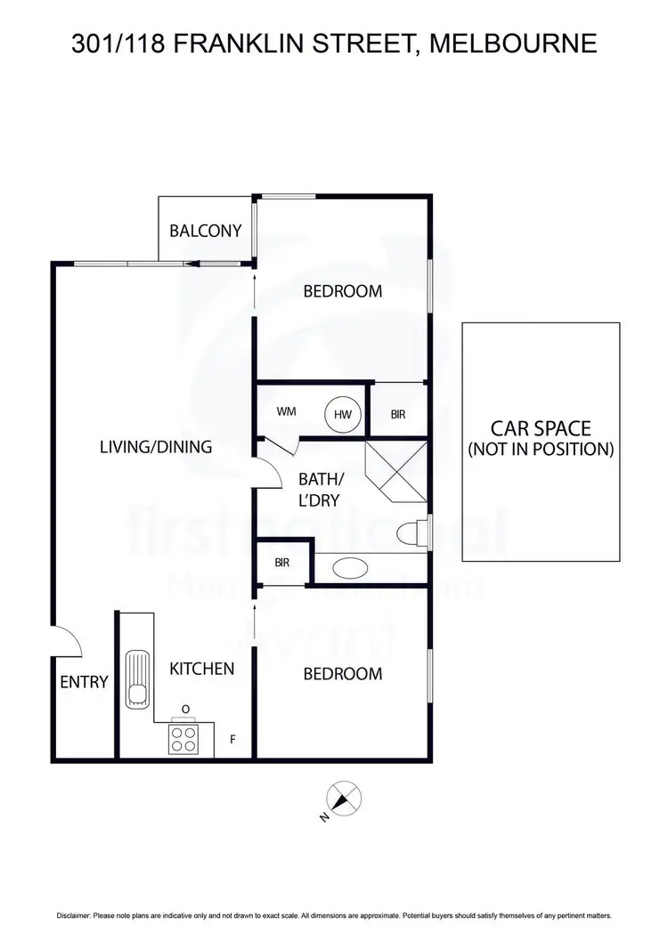 Floorplan of Homely apartment listing, 301/118 Franklin Street, Melbourne VIC 3000