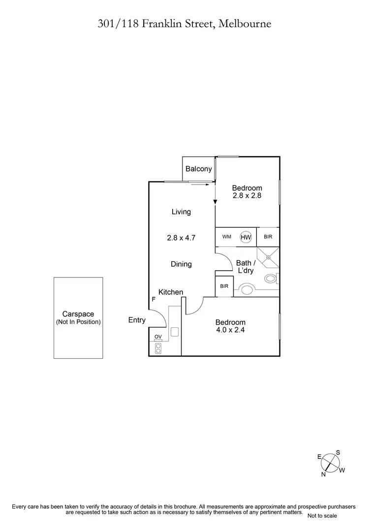 Floorplan of Homely apartment listing, 301/118 Franklin Street, Melbourne VIC 3000