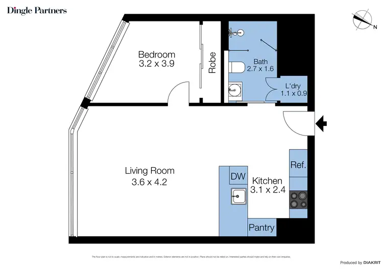 Floorplan of Homely apartment listing, 4202/228 La Trobe Street, Melbourne VIC 3000