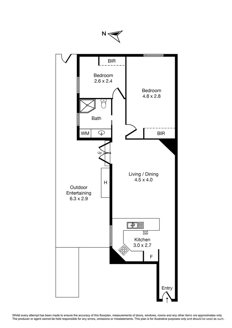 Floorplan of Homely apartment listing, 2/39 Marine Parade, St Kilda VIC 3182