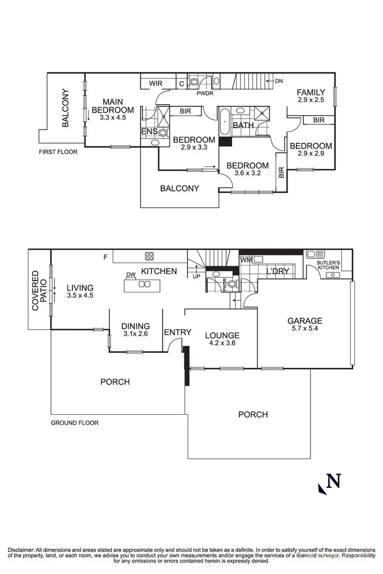 Floorplan of Homely townhouse listing, 1/798 Elgar Road, Doncaster VIC 3108