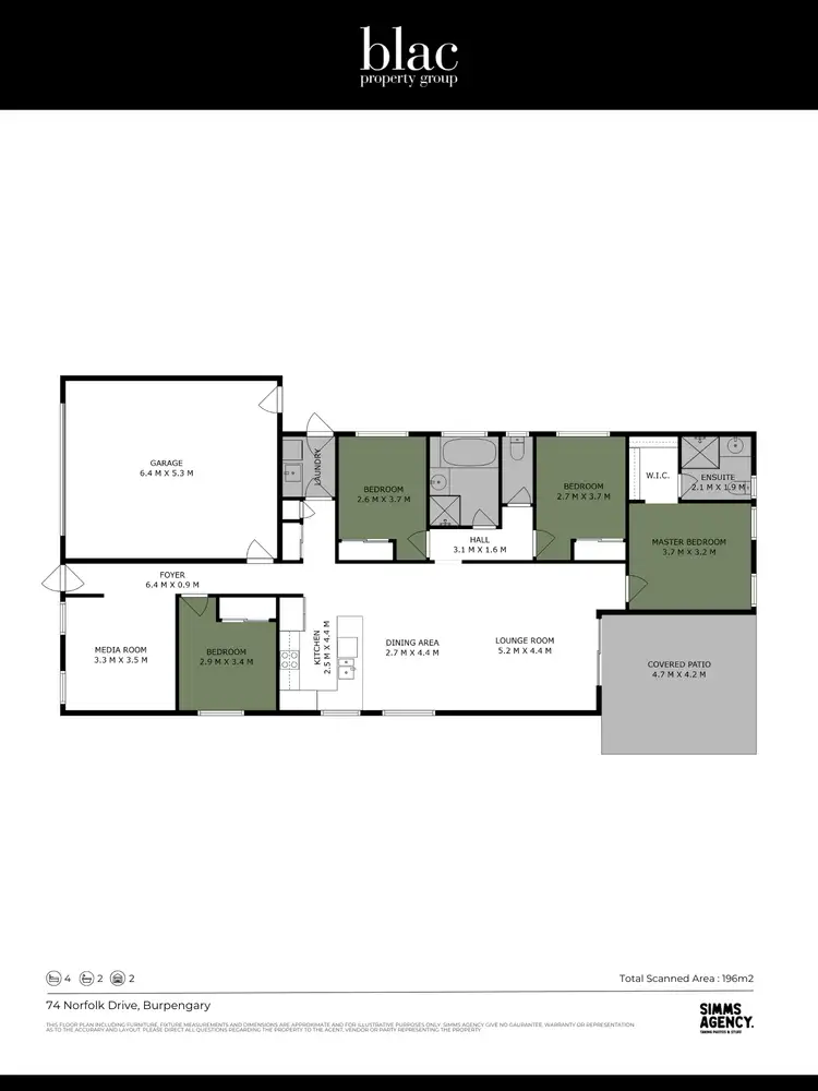 Floorplan of Homely house listing, 74 Norfolk Drive, Burpengary East QLD 4505