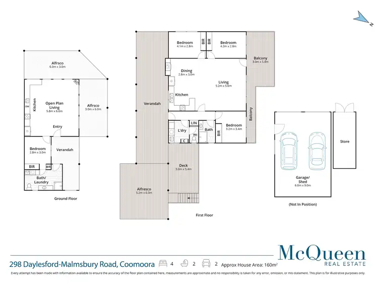 Floorplan of Homely house listing, 298 Daylesford Malmsbury Road, Coomoora VIC 3461