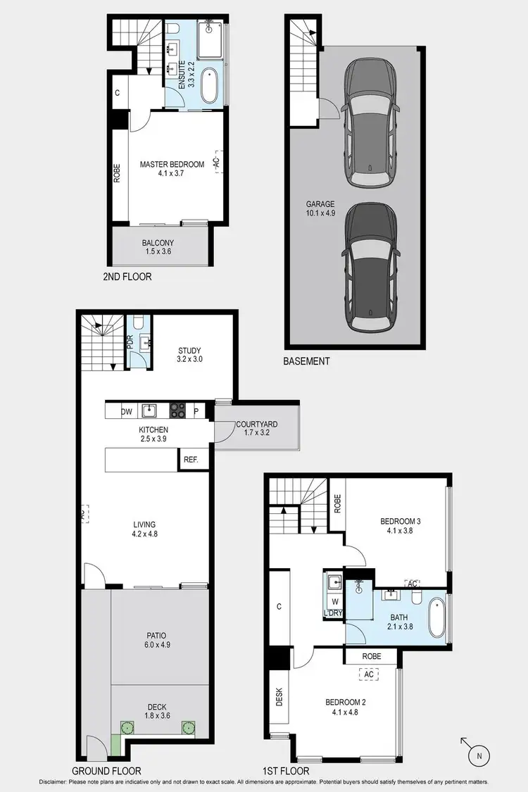 Floorplan of Homely townhouse listing, 4/24 Cadby Avenue, Ormond VIC 3204
