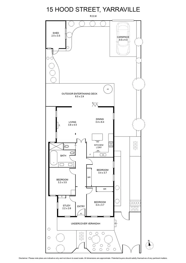 Floorplan of Homely house listing, 15 Hood Street, Yarraville VIC 3013