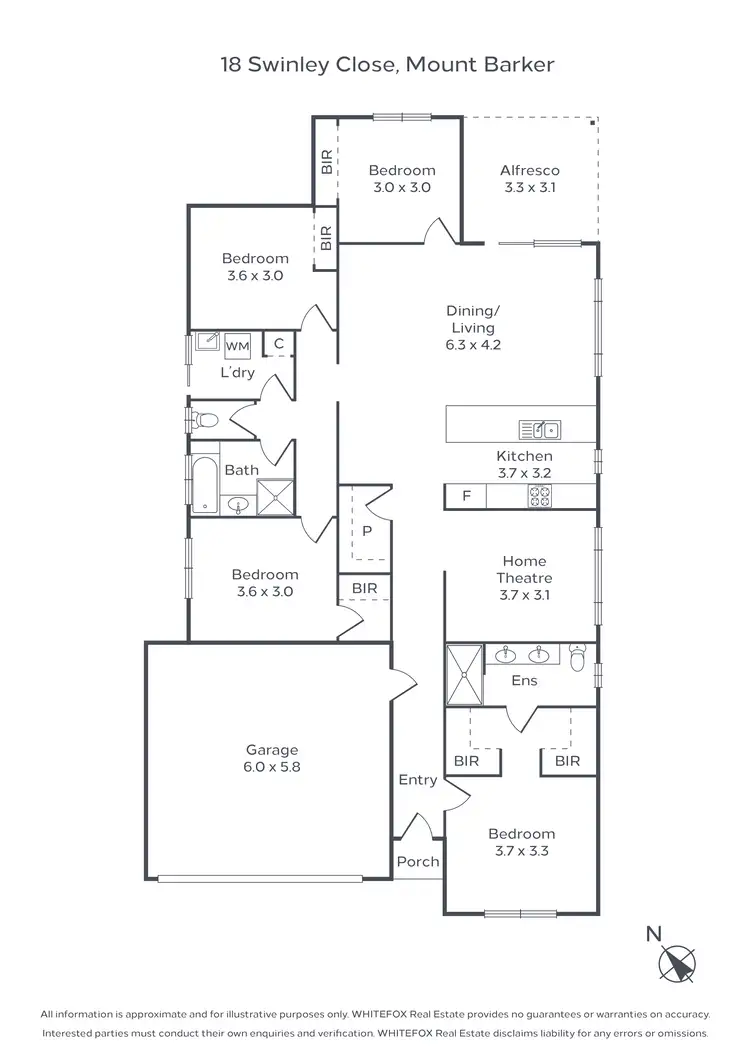 Floorplan of Homely house listing, 18 Swinley Close, Mount Barker SA 5251