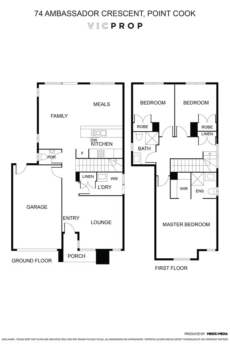 Floorplan of Homely house listing, 74 Ambassador Crescent, Point Cook VIC 3030