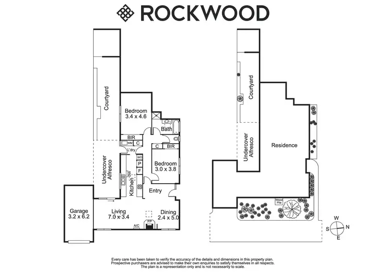 Floorplan of Homely unit listing, 2/91-93 East Road, Seaford VIC 3198
