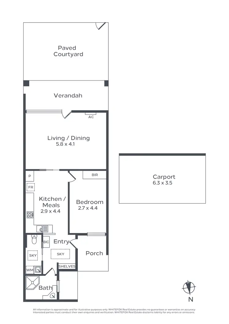 Floorplan of Homely unit listing, 1/45 Broad Street, Marden SA 5070
