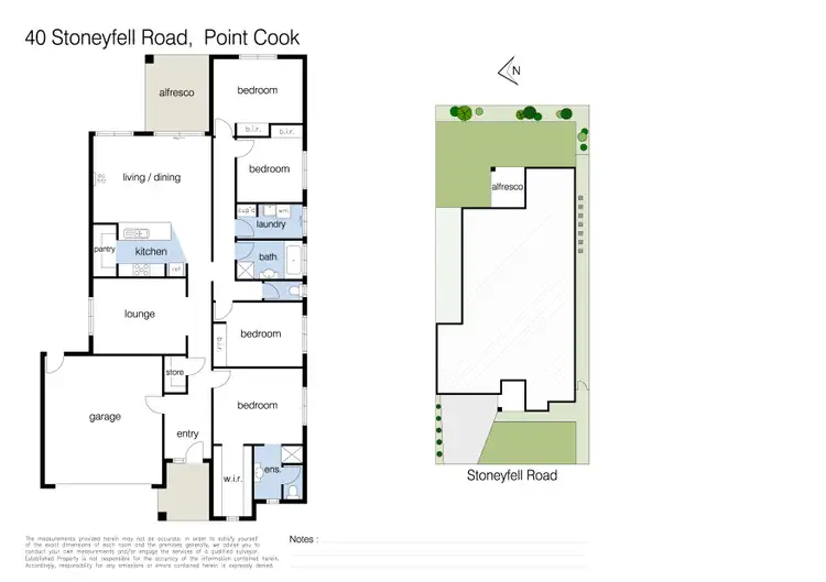 Floorplan of Homely house listing, 40 Stoneyfell Road, Point Cook VIC 3030